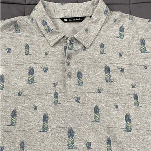 Mens Travis Mathew Short Sleeve Havana Nights Golf Polo. Pre-Owned.